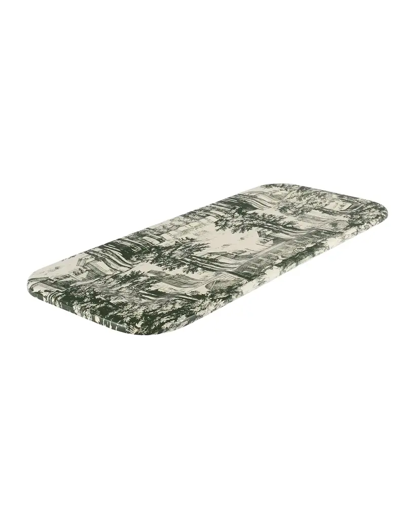 FORNASETTI Tray 25X60cm - Giardino Settecentesco Green Ivory | Image 1 FORNASETTI Tray 25X60cm - Giardino Settecentesco Green Ivory | Image 1