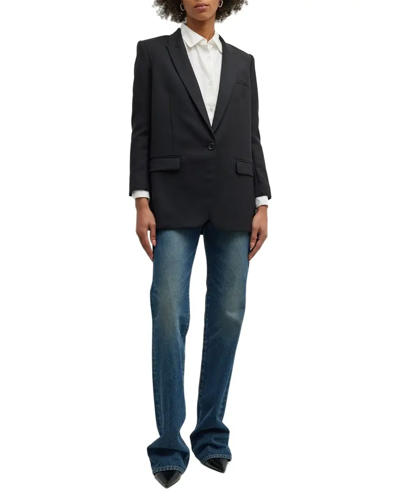 Nili Lotan Diane Single-Breasted Blazer Jacket | Image 1 Nili Lotan Diane Single-Breasted Blazer Jacket | Image 1