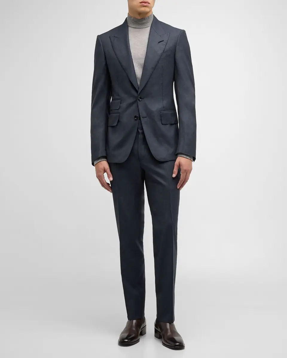 Tom Ford Men's Shelton Micro-Hopsack Suit | Thumbnail 6 Tom Ford Men's Shelton Micro-Hopsack Suit | Thumbnail 6