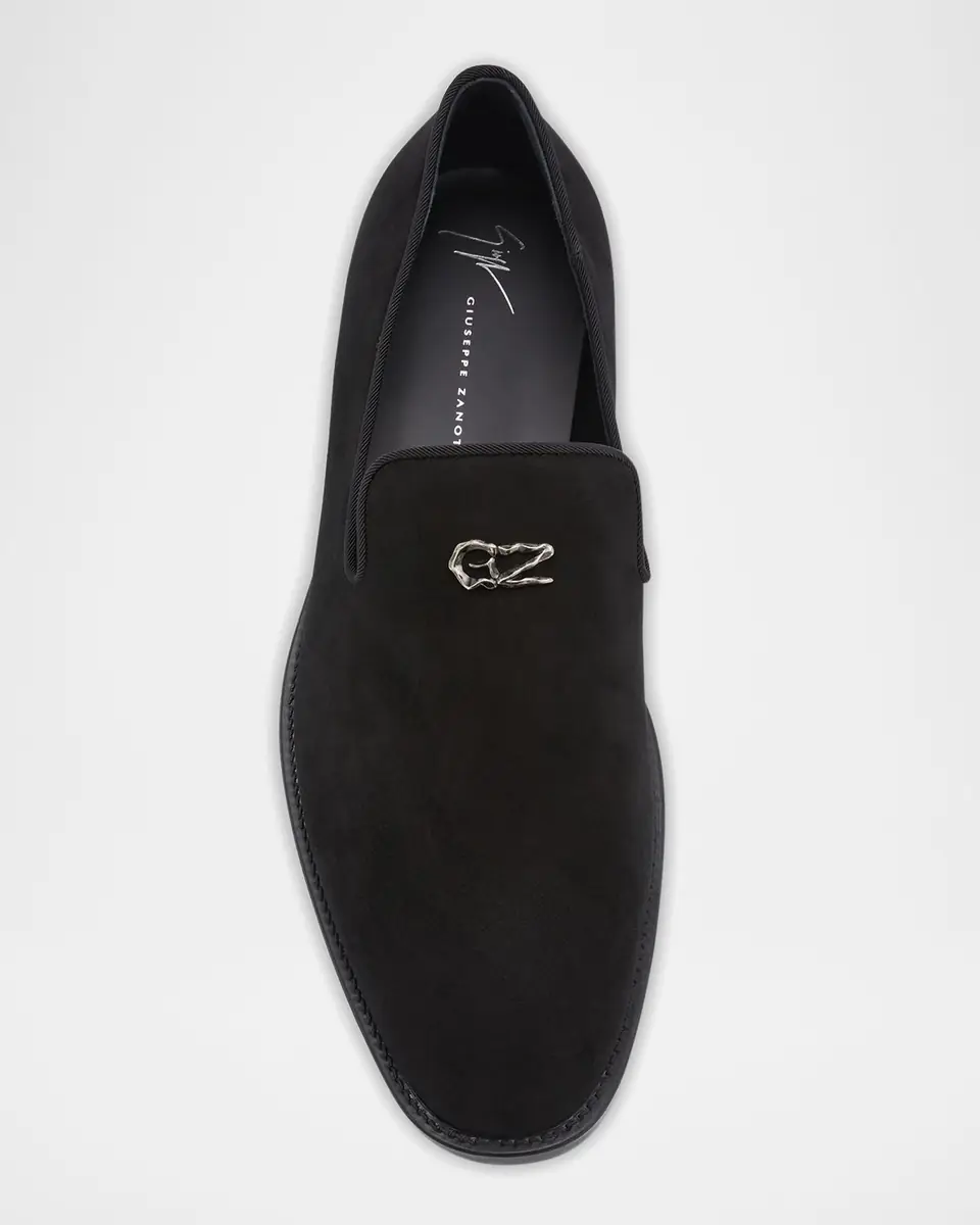 Giuseppe Zanotti Men's Sorrento 15 Suede Loafers | Thumbnail 4