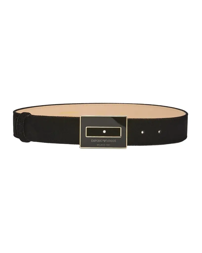 Emporio Armani Logo-Buckle Leather Belt