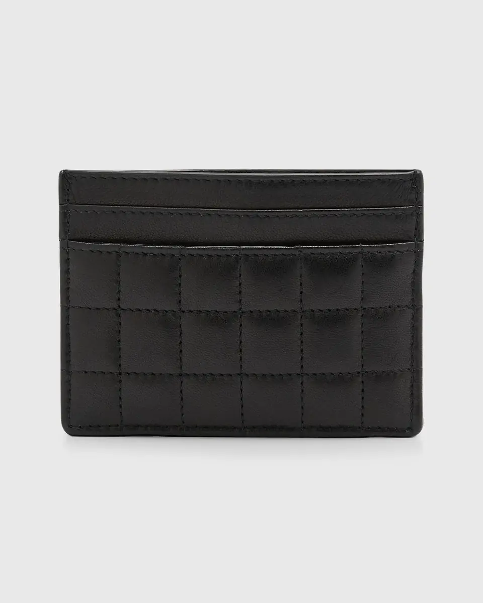 Saint Laurent Cassandre YSL Card Case in Quilted Smooth Leather | Thumbnail 5