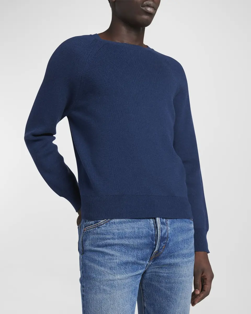 Tom Ford Men's Wool Crewneck Sweater | Thumbnail 7 Tom Ford Men's Wool Crewneck Sweater | Thumbnail 7