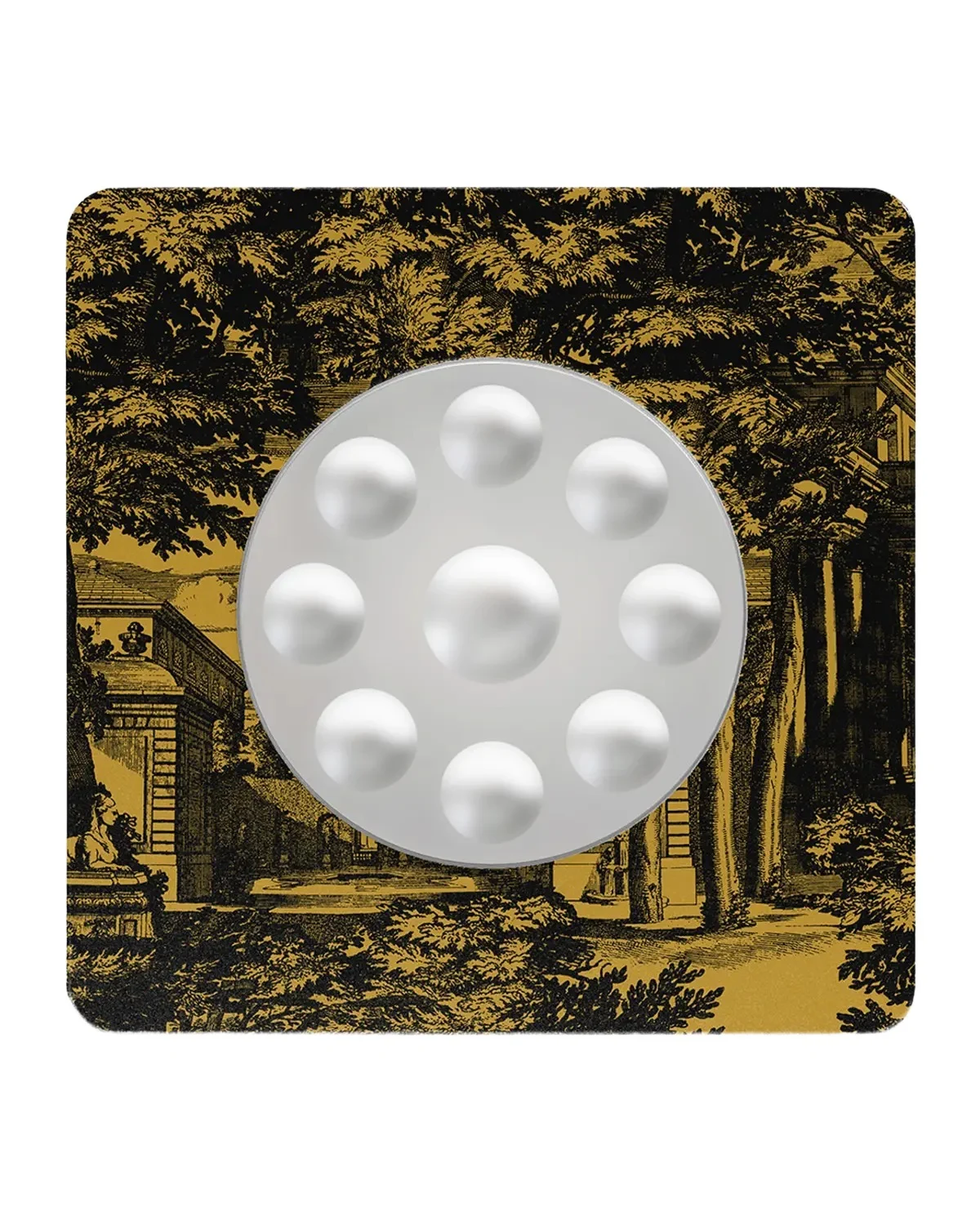 FORNASETTI Square Frame With Bubbles Mirror - Giardino Settecentesco