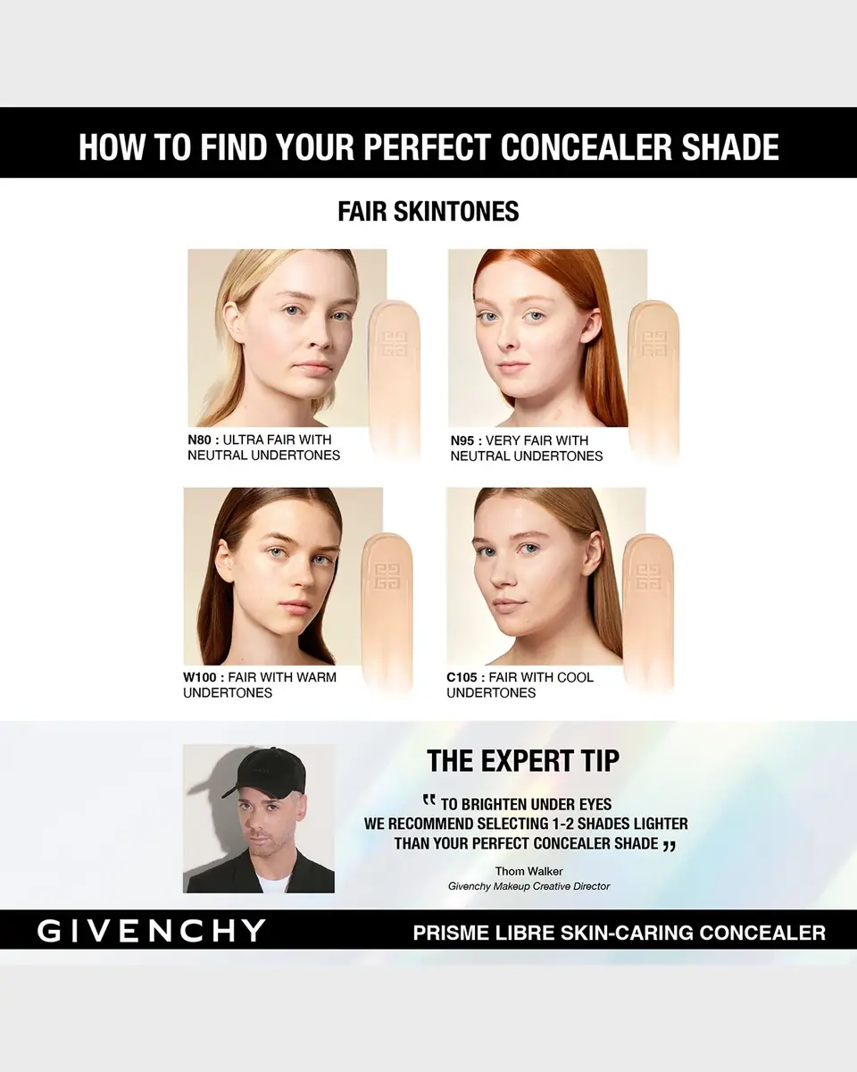 Givenchy Prisme Libre Skin-Caring 24-Hour Hydrating & Correcting Multi-Use Concealer | Thumbnail 4 Givenchy Prisme Libre Skin-Caring 24-Hour Hydrating & Correcting Multi-Use Concealer | Thumbnail 4