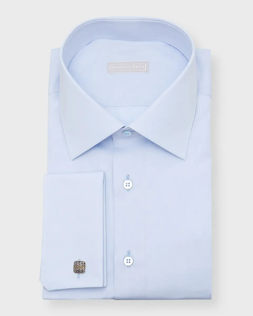 Stefano Ricci Men's French Cuff Dress Shirt | Thumbnail 5