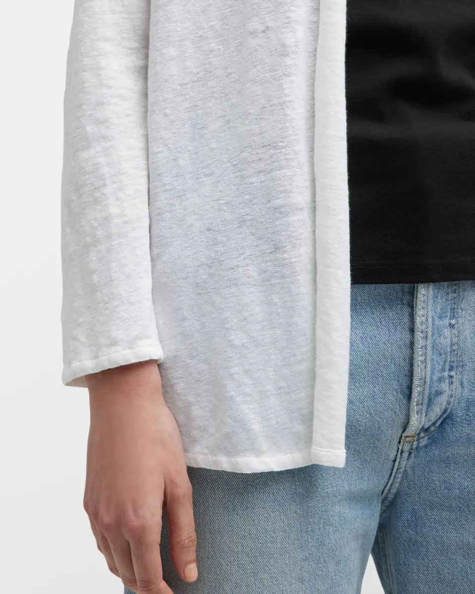 MAJESTIC FILATURES Stretch Linen Open-Front Cardigan | Thumbnail 4 MAJESTIC FILATURES Stretch Linen Open-Front Cardigan | Thumbnail 4