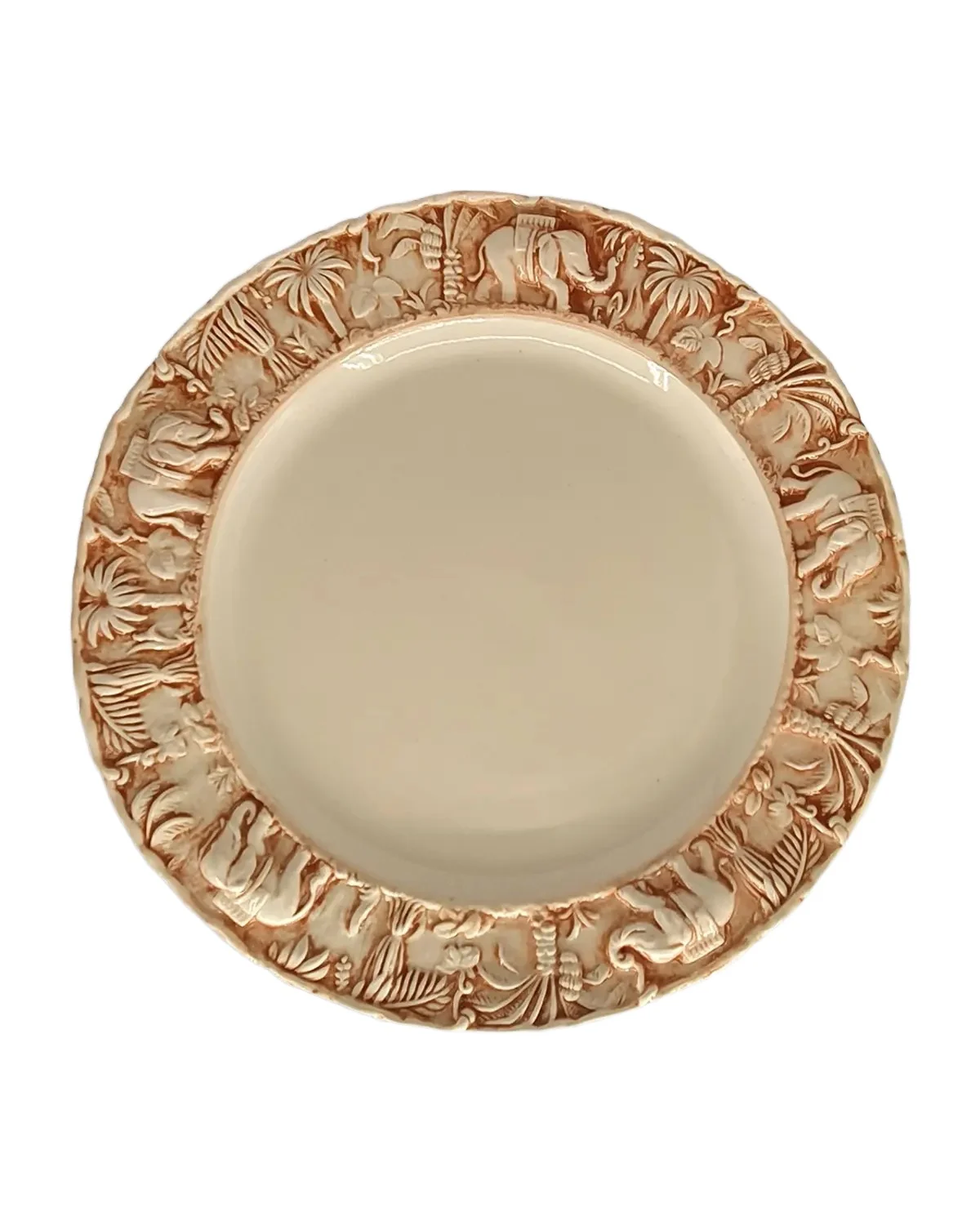 LES OTTOMANS La Menagerie Ottomane Handpainted Salad Plate - Pink, Set of 4