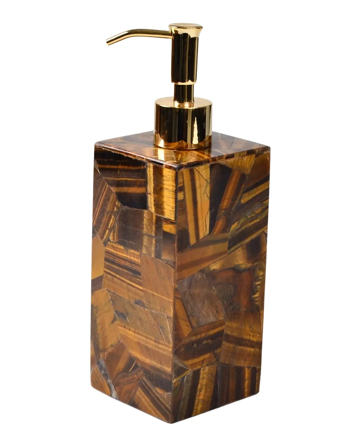 Mike & Ally Taj Random Tiger Eye Pump Soap Dispenser