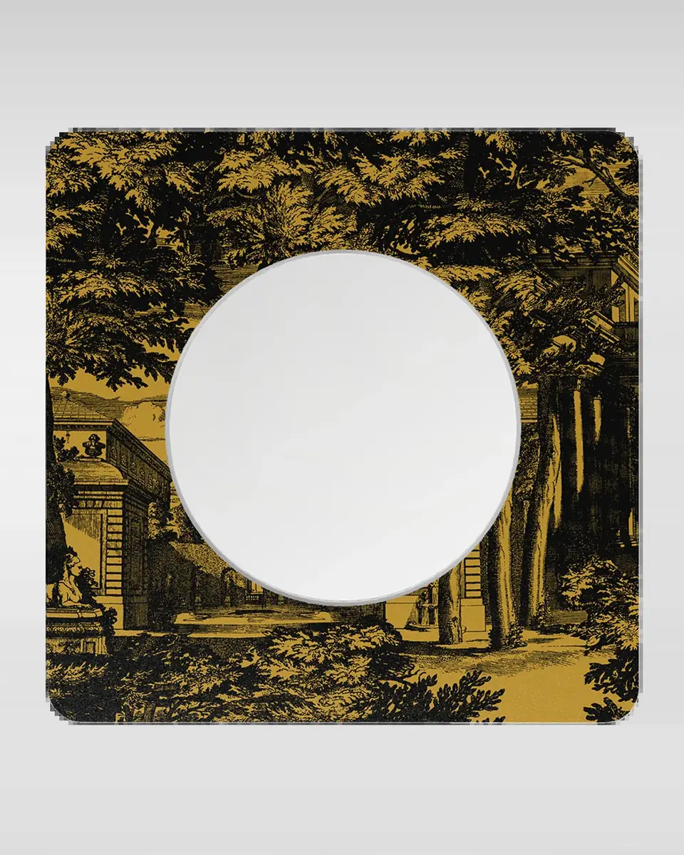 FORNASETTI Square Frame With Flat Mirror - Giardino Settecentesco | Thumbnail 2 FORNASETTI Square Frame With Flat Mirror - Giardino Settecentesco | Thumbnail 2