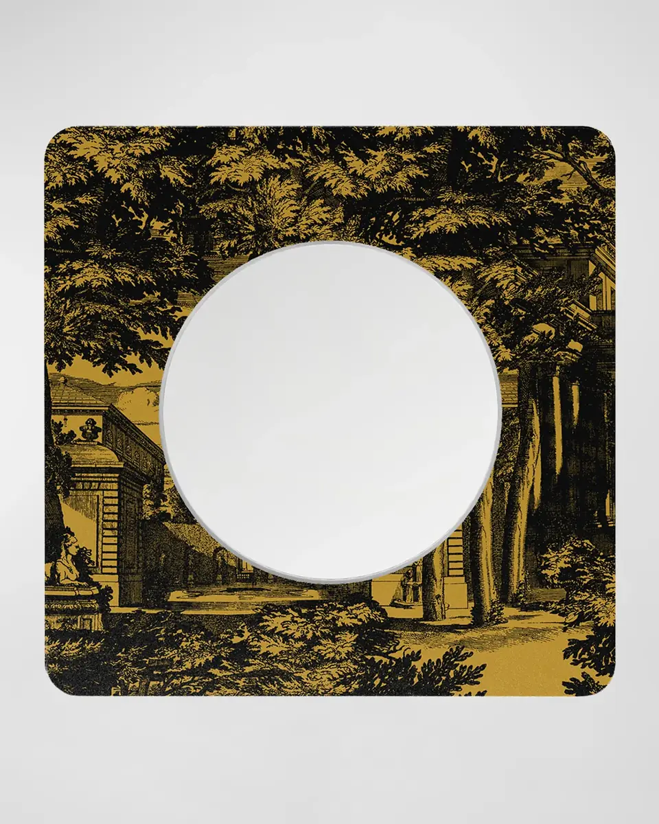 FORNASETTI Square Frame With Flat Mirror - Giardino Settecentesco | Thumbnail 3 FORNASETTI Square Frame With Flat Mirror - Giardino Settecentesco | Thumbnail 3