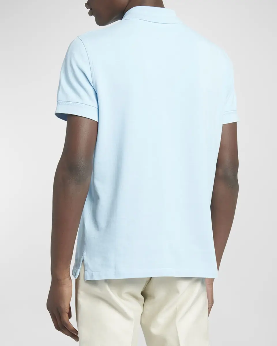 Tom Ford Men's Cotton Pique Polo Shirt | Thumbnail 2 Tom Ford Men's Cotton Pique Polo Shirt | Thumbnail 2