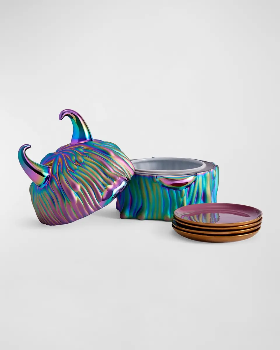 L'Objet Haas Disco Lynda Box Plates, Set of 4 | Thumbnail 2 L'Objet Haas Disco Lynda Box Plates, Set of 4 | Thumbnail 2