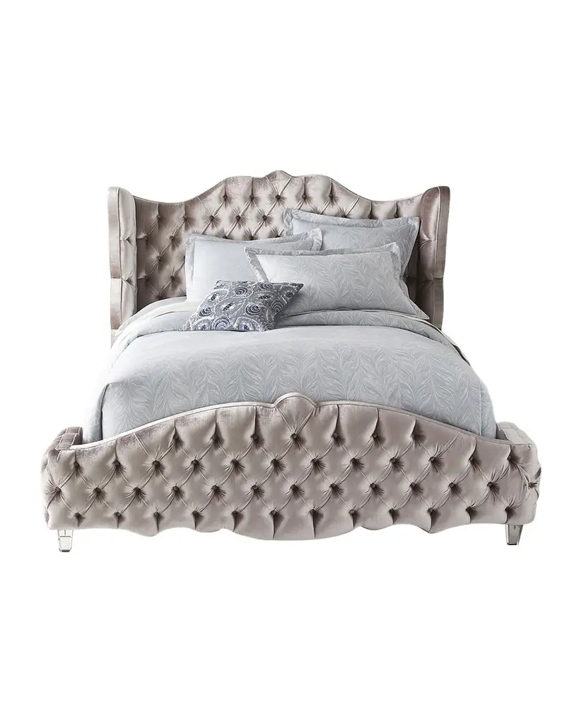 Haute House Tamara King Tufted Wingback Bed | Image 1 Haute House Tamara King Tufted Wingback Bed | Image 1