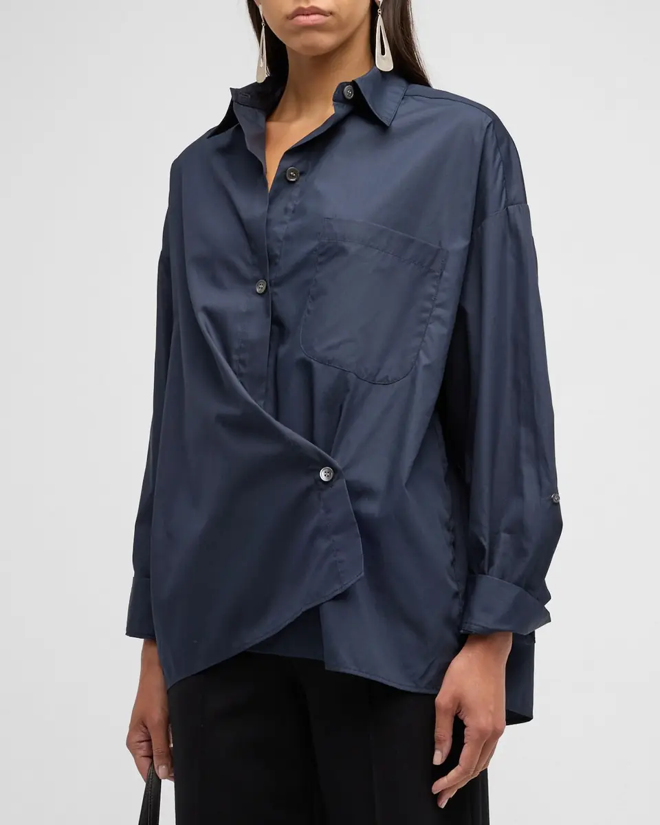 TWP Earl Cotton Button-Front Shirt | Thumbnail 4