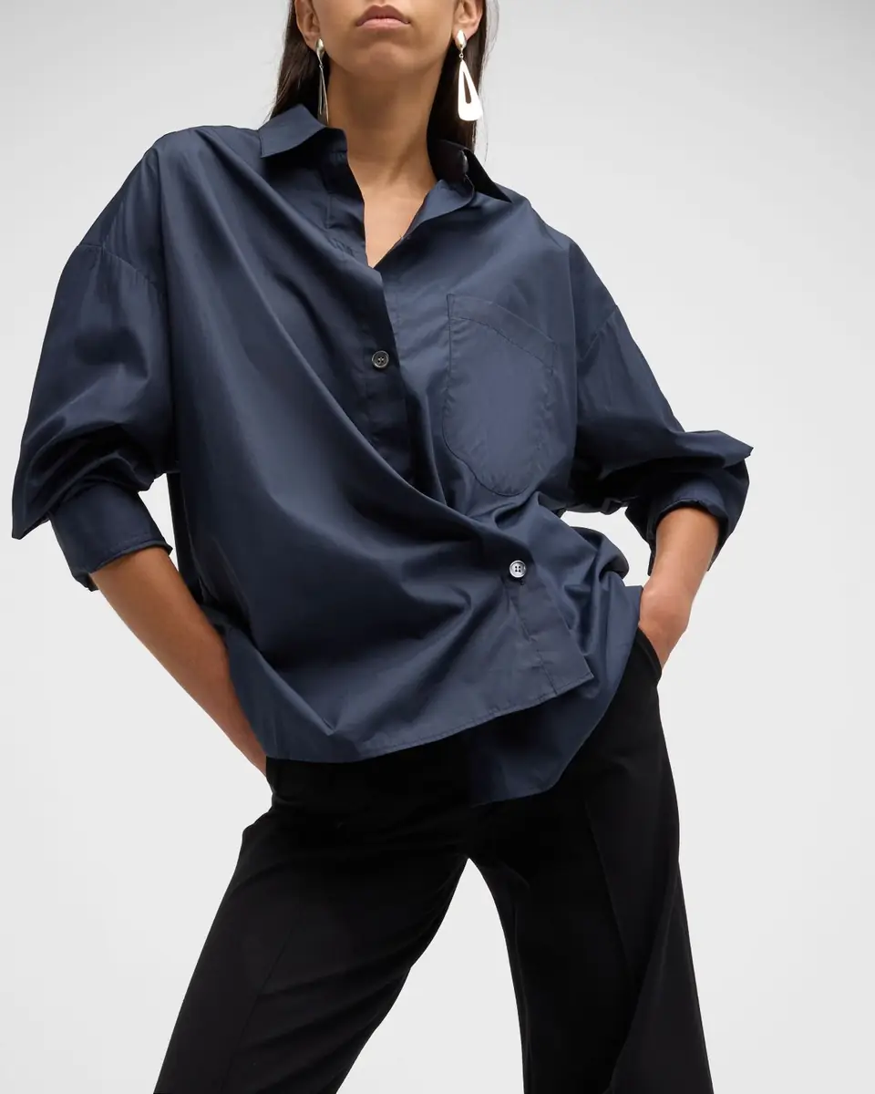 TWP Earl Cotton Button-Front Shirt | Thumbnail 7