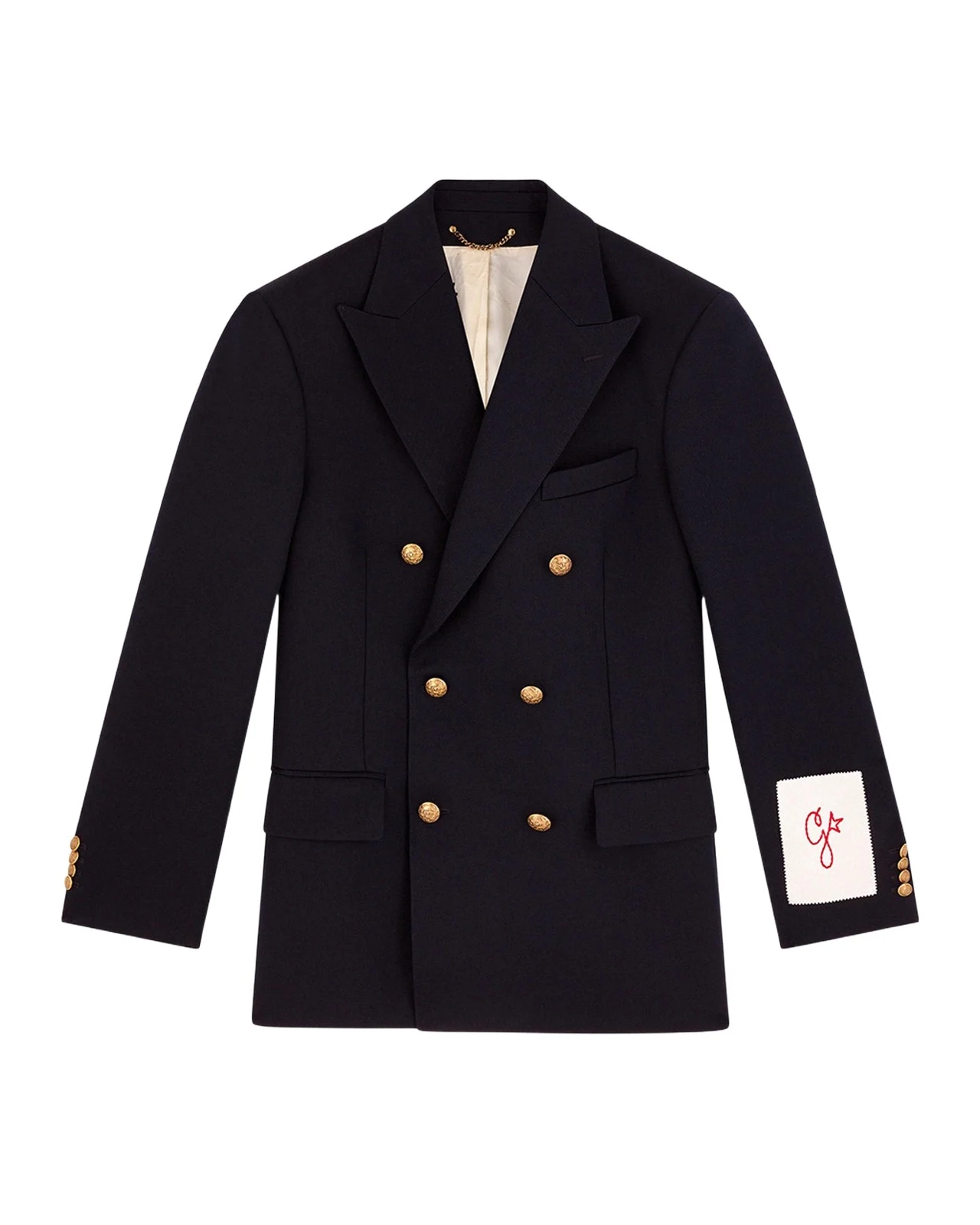 Men's Double-Breasted Gabardine Blazer Men's Double-Breasted Gabardine Blazer