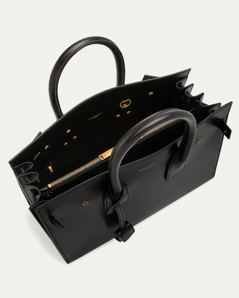 Saint Laurent Sac De Jour Small Top-Handle Bag in Smooth Leather | Thumbnail 18 Saint Laurent Sac De Jour Small Top-Handle Bag in Smooth Leather | Thumbnail 18
