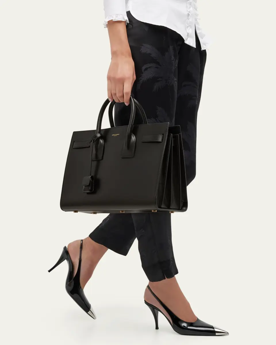 Saint Laurent Sac De Jour Small Top-Handle Bag in Smooth Leather | Thumbnail 19 Saint Laurent Sac De Jour Small Top-Handle Bag in Smooth Leather | Thumbnail 19
