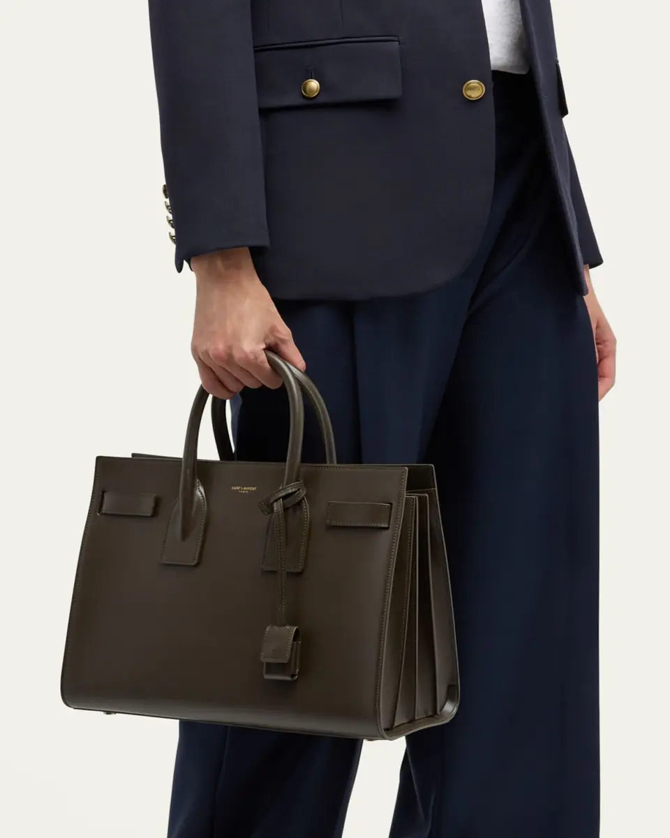 Saint Laurent Sac De Jour Small Top-Handle Bag in Smooth Leather | Thumbnail 20 Saint Laurent Sac De Jour Small Top-Handle Bag in Smooth Leather | Thumbnail 20