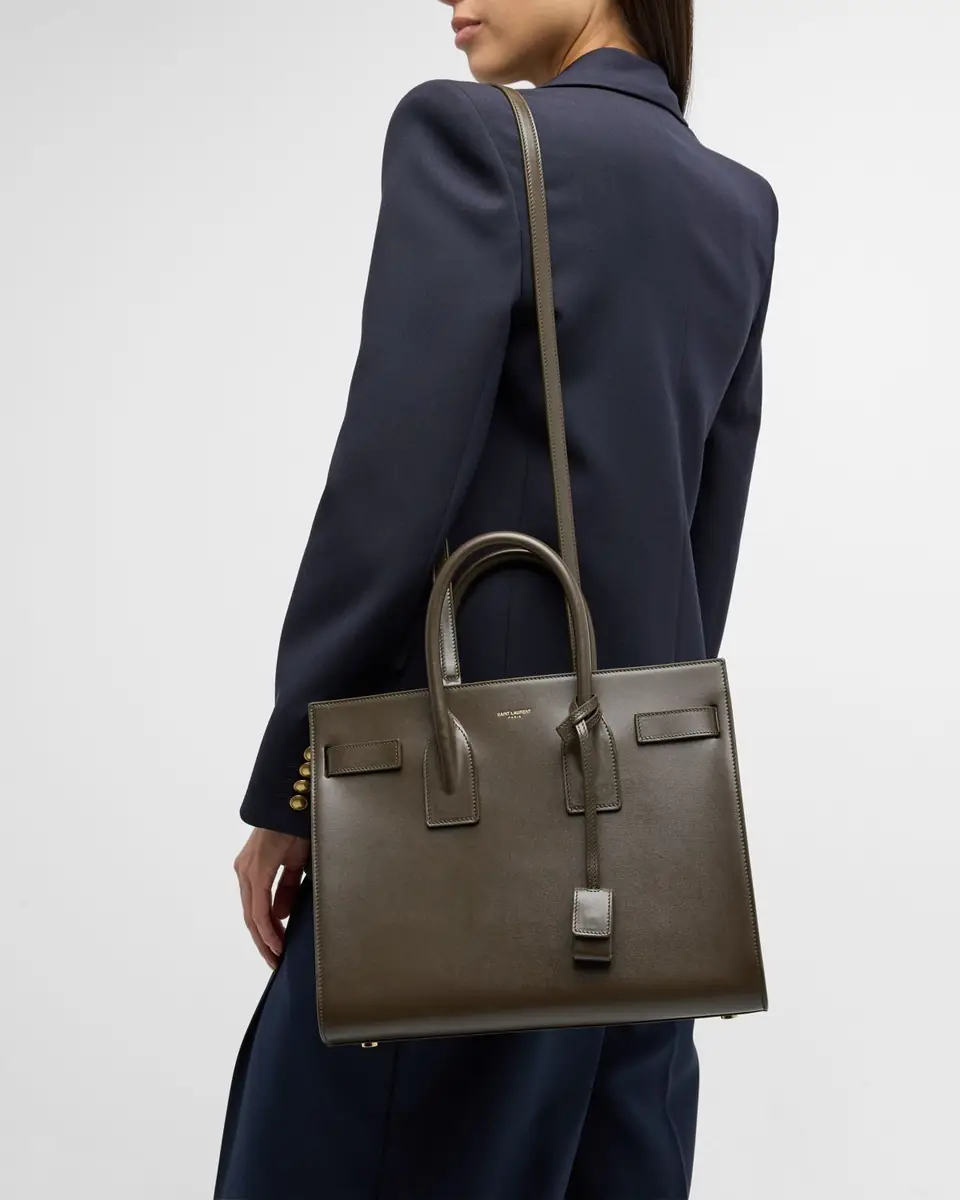 Saint Laurent Sac De Jour Small Top-Handle Bag in Smooth Leather | Thumbnail 3 Saint Laurent Sac De Jour Small Top-Handle Bag in Smooth Leather | Thumbnail 3