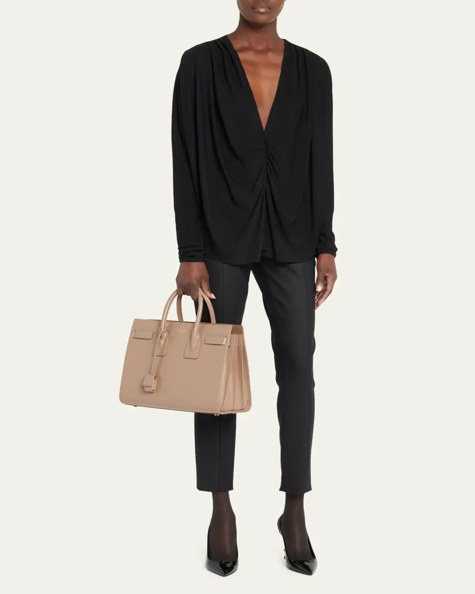 Saint Laurent Sac De Jour Small Top-Handle Bag in Smooth Leather | Thumbnail 27 Saint Laurent Sac De Jour Small Top-Handle Bag in Smooth Leather | Thumbnail 27