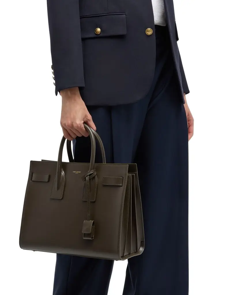 Saint Laurent Sac De Jour Small Top-Handle Bag in Smooth Leather | Image 1 Saint Laurent Sac De Jour Small Top-Handle Bag in Smooth Leather | Image 1