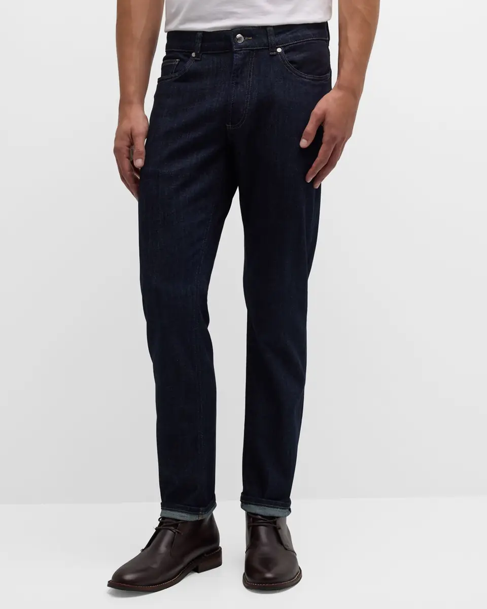 Peter Millar Men's Stretch Denim 5-Pocket Jeans | Thumbnail 3
