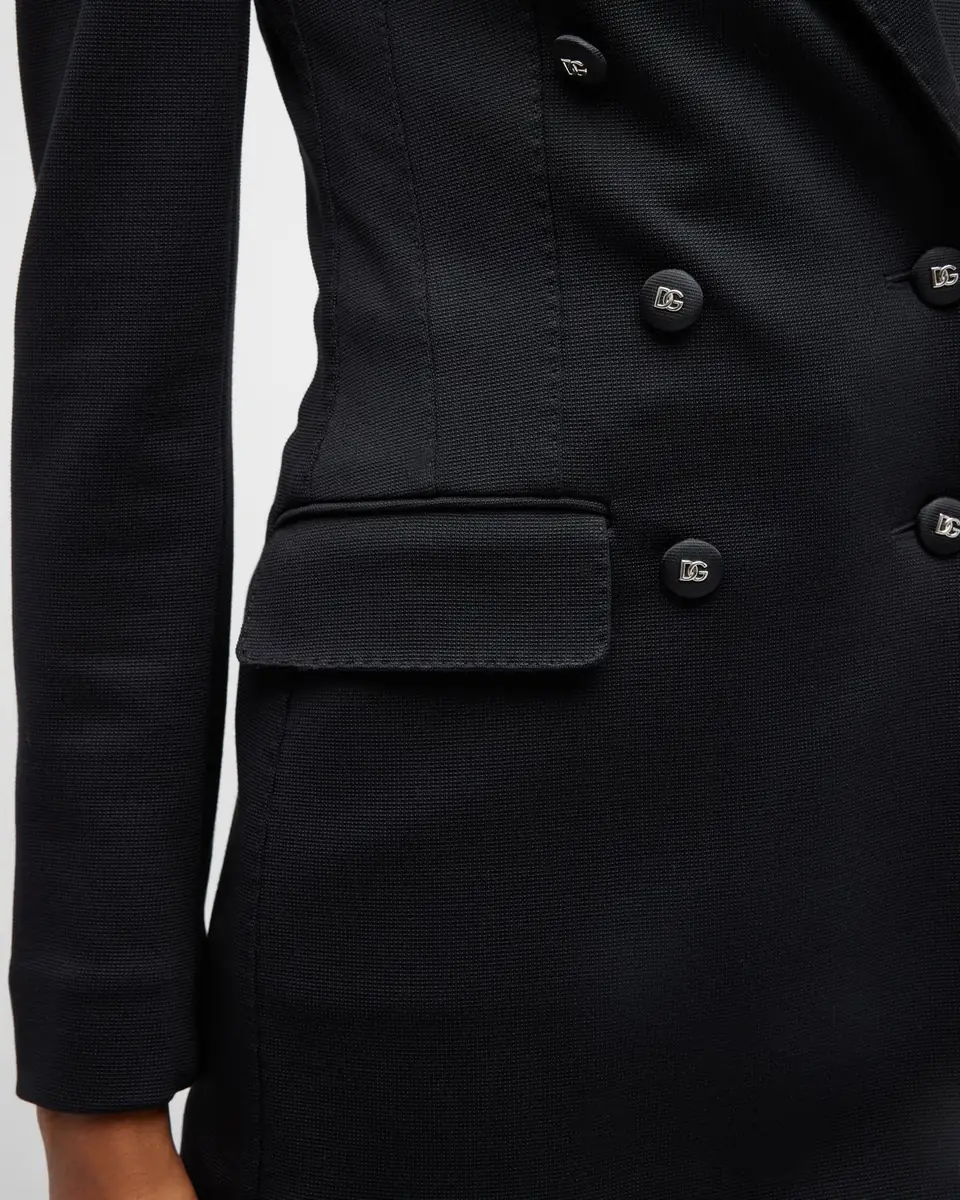 Dolce & Gabbana Long Tailored Blazer Jacket with Button Detail | Thumbnail 5