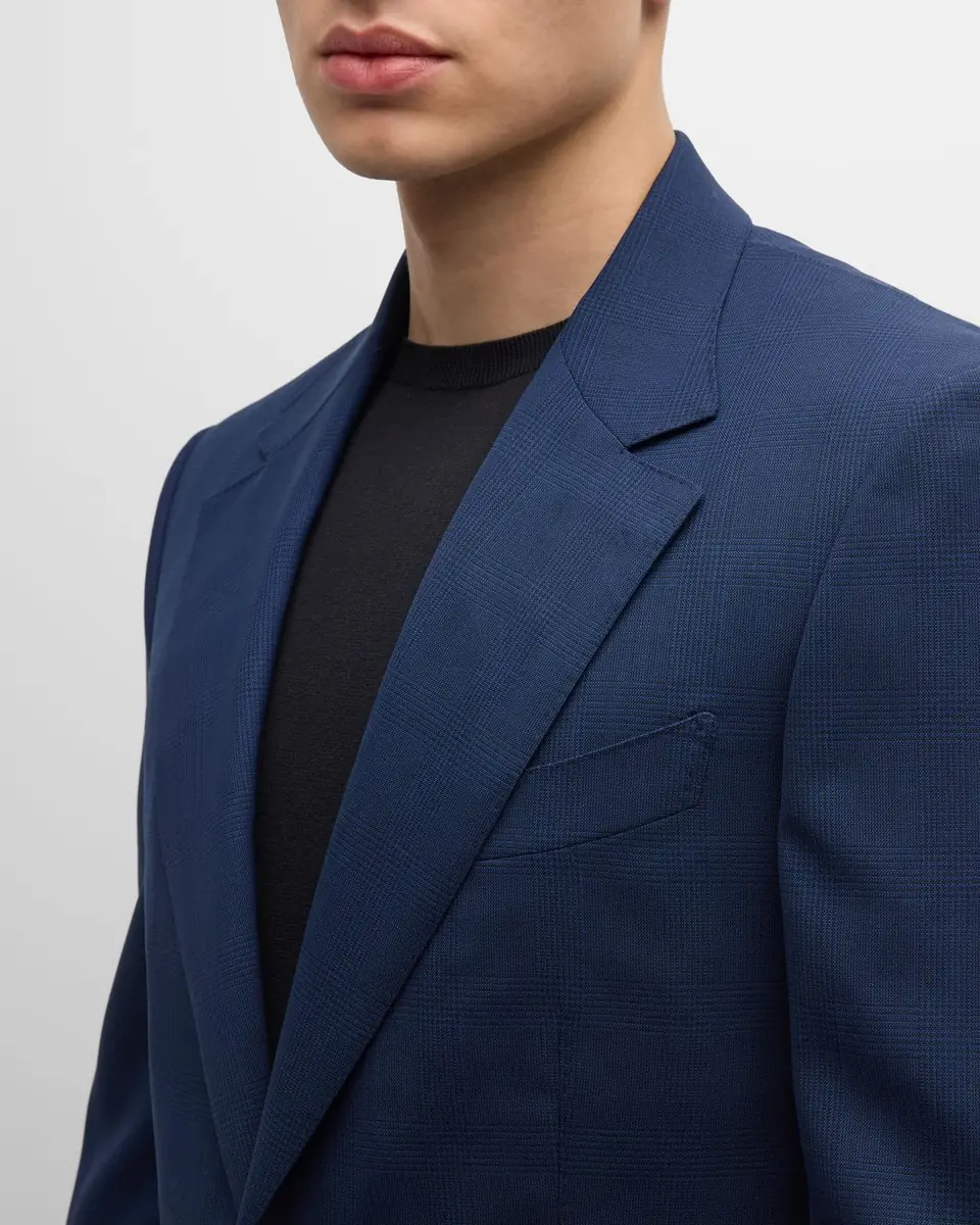 Tom Ford Men's Shelton Mouline Check Suit | Thumbnail 2 Tom Ford Men's Shelton Mouline Check Suit | Thumbnail 2