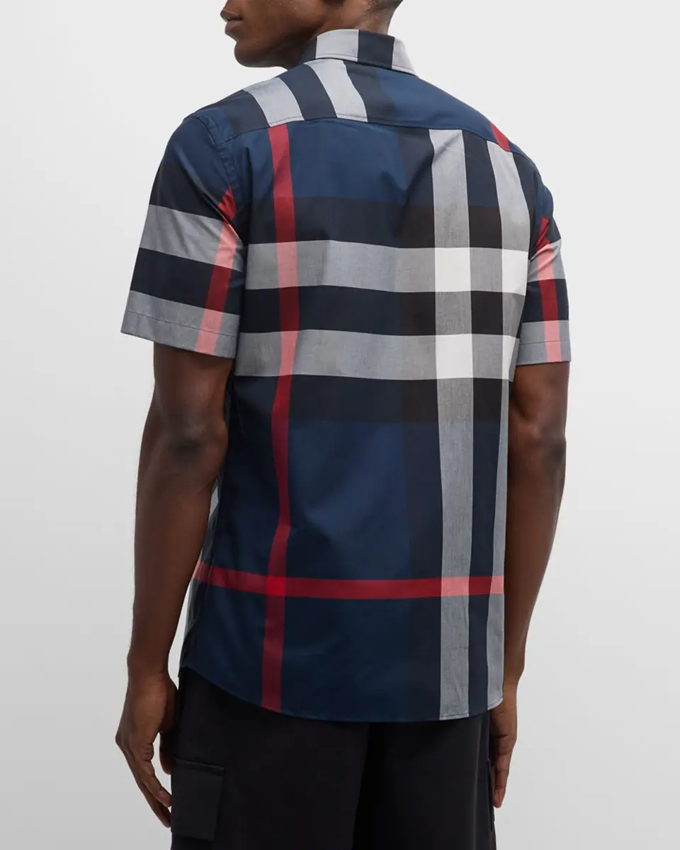 Burberry Men's Summerton Check Button-Down Shirt | Thumbnail 3