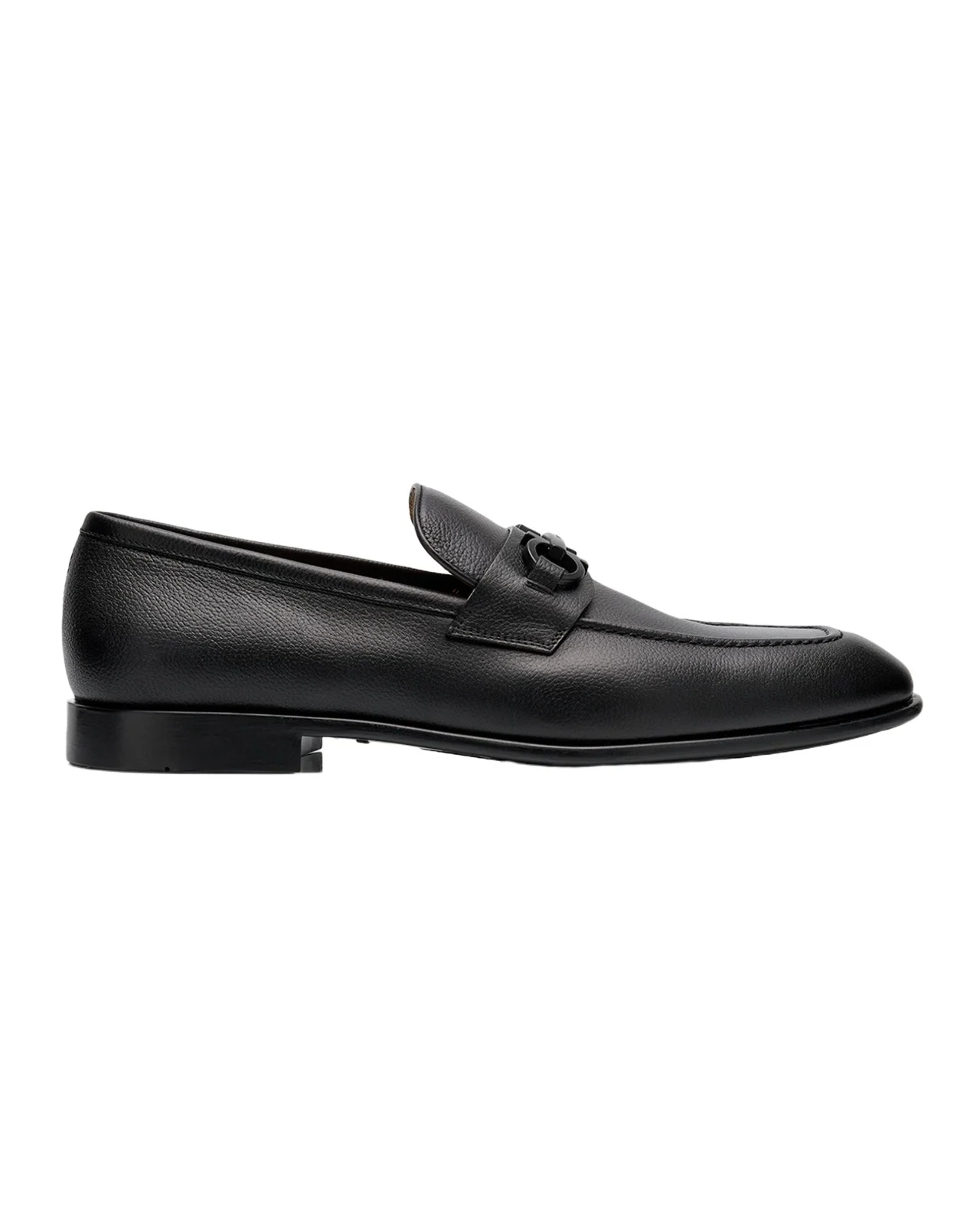Men's Foster Grained Leather Gancini Bit Loafers Men's Foster Grained Leather Gancini Bit Loafers