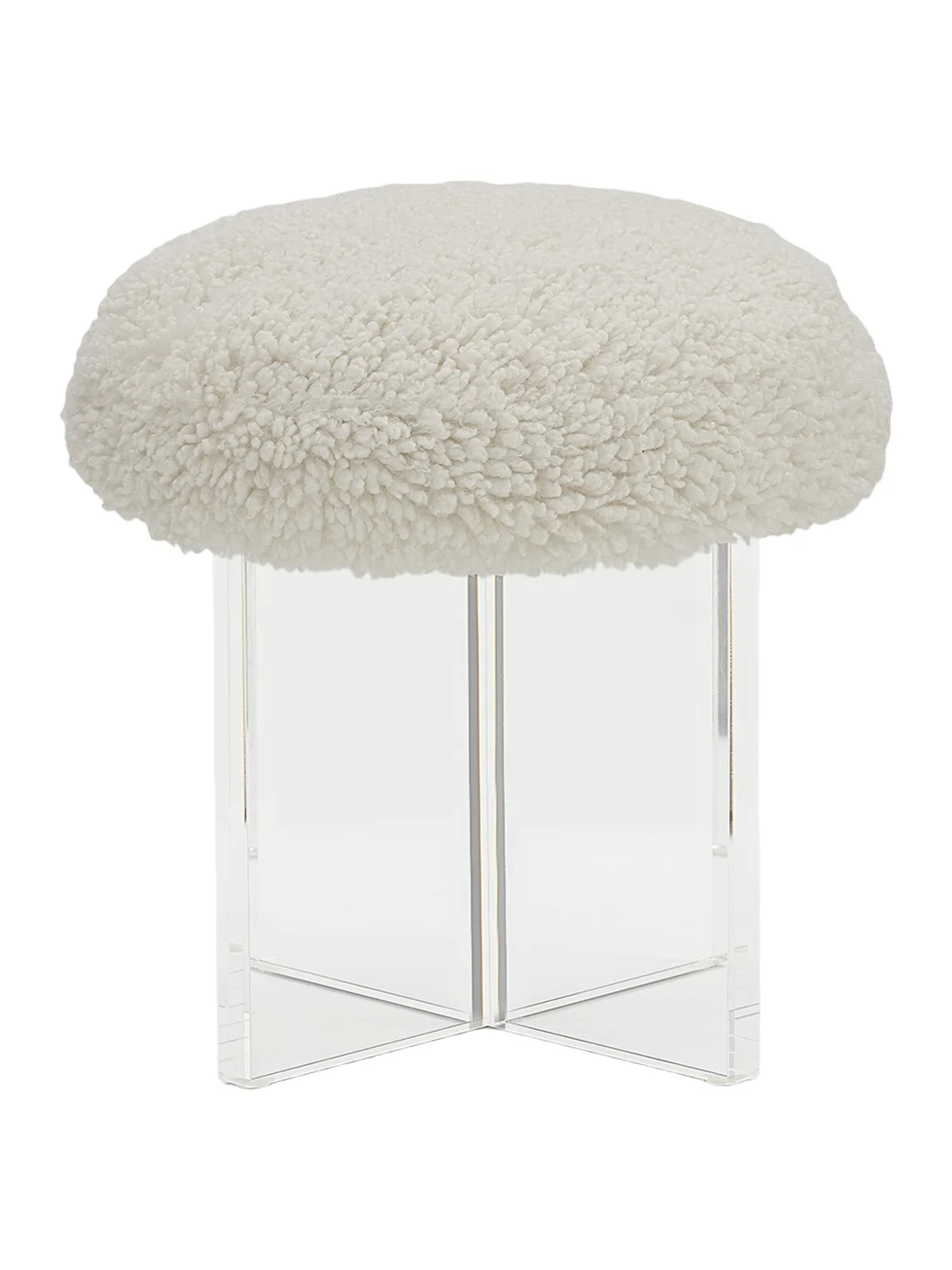 Interlude Home Jules Sherpa Stool