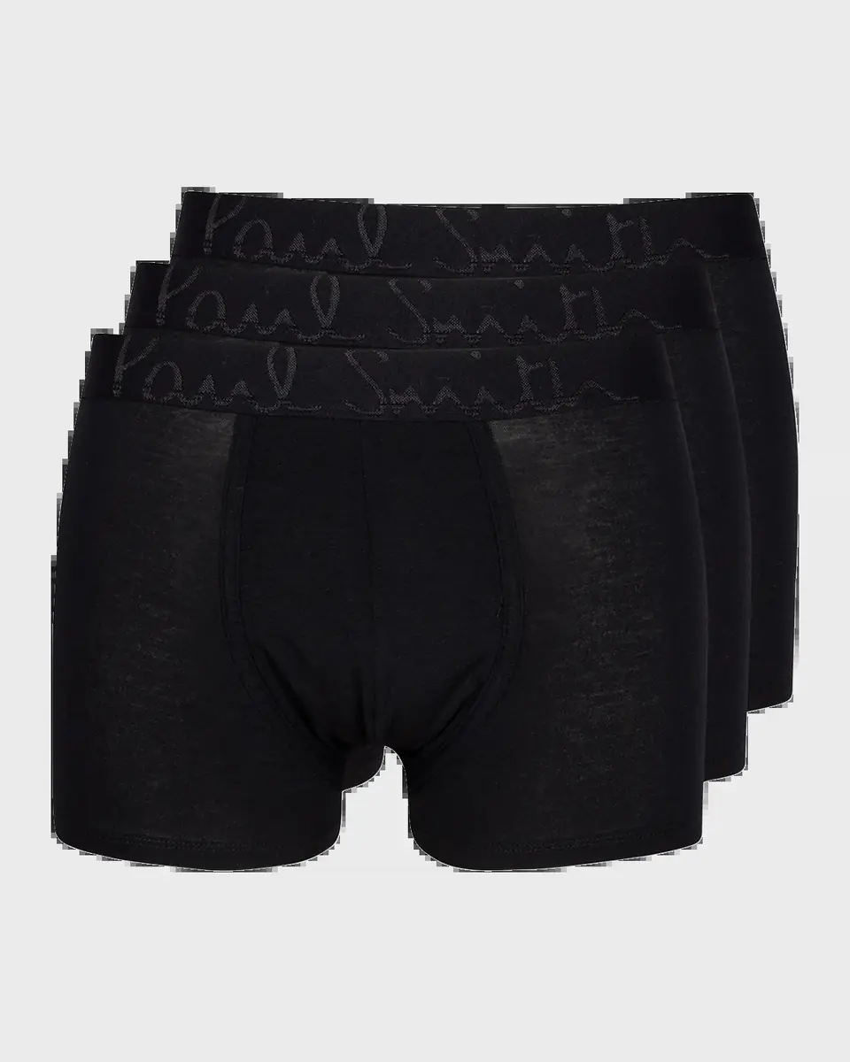 Paul Smith Men's 3-Pack Solid Stretch Trunks | Thumbnail 3
