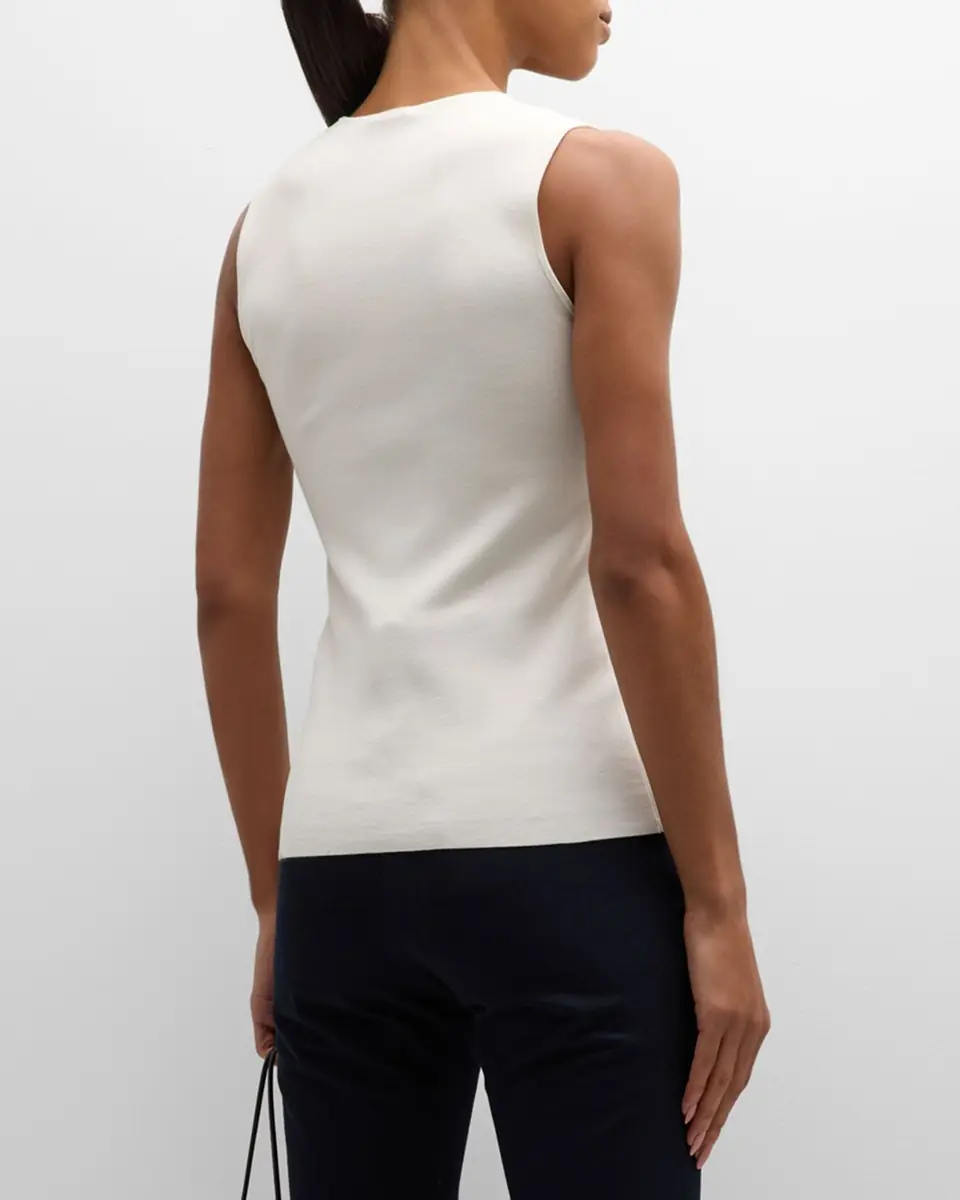 Joseph Scoop-Neck Stretch Silk Tank | Thumbnail 2