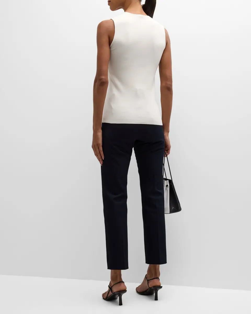 Joseph Scoop-Neck Stretch Silk Tank | Thumbnail 5