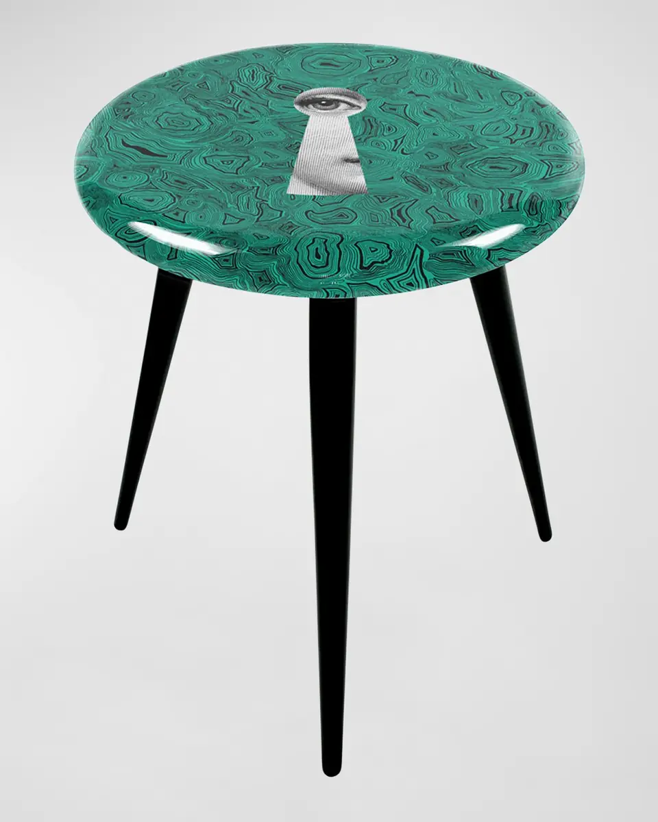 FORNASETTI Serratura Malachite Stool | Thumbnail 2 FORNASETTI Serratura Malachite Stool | Thumbnail 2