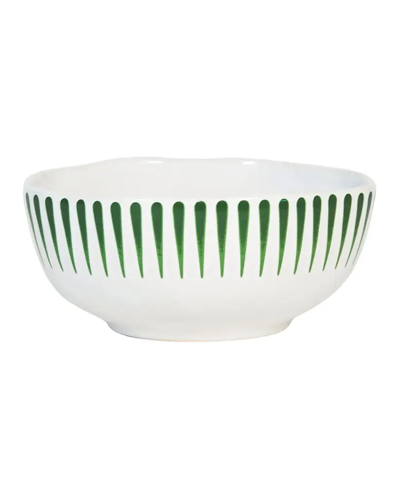 Juliska Sitio Stripe Basil Cereal/Ice Cream Bowl