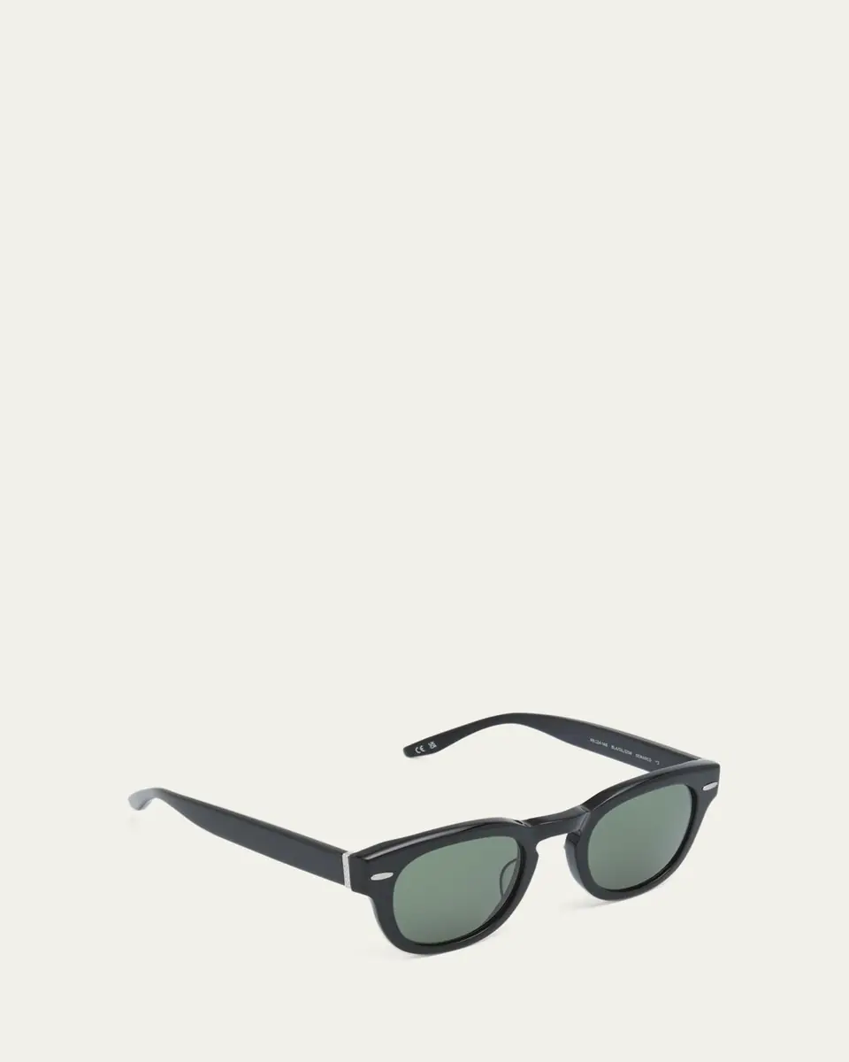 Barton Perreira Men's Demarco Keyhole-Bridge Acetate Rectangle Sunglasses | Thumbnail 3 Barton Perreira Men's Demarco Keyhole-Bridge Acetate Rectangle Sunglasses | Thumbnail 3