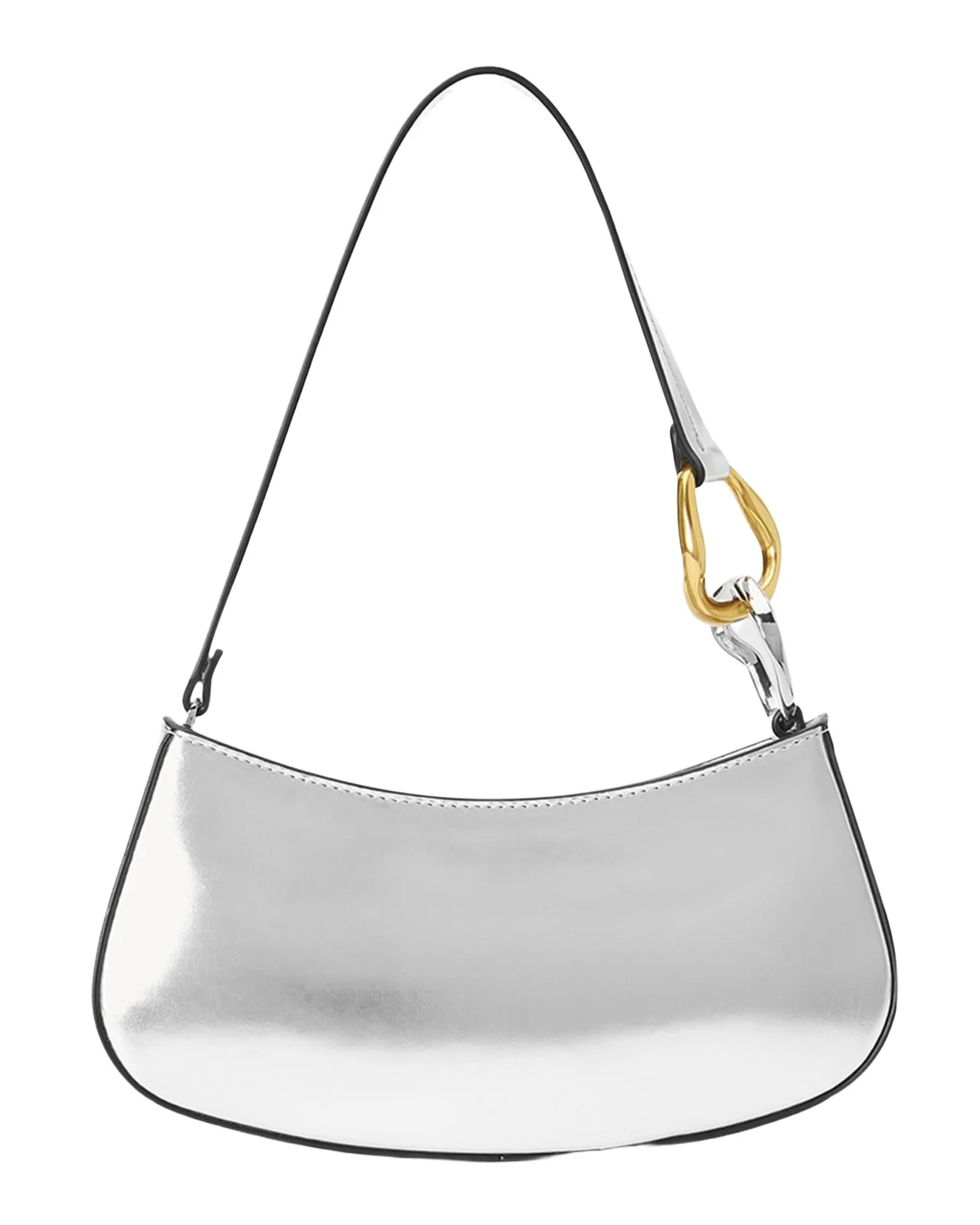 Staud Ollie Metallic Shoulder Bag