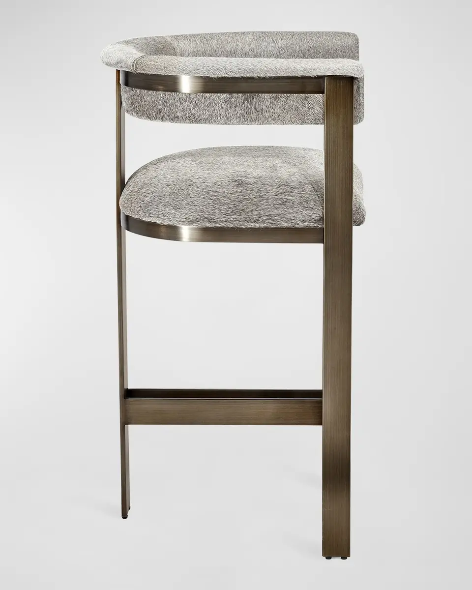 Interlude Home Darcy Hide 27" Counter Stool | Thumbnail 2
