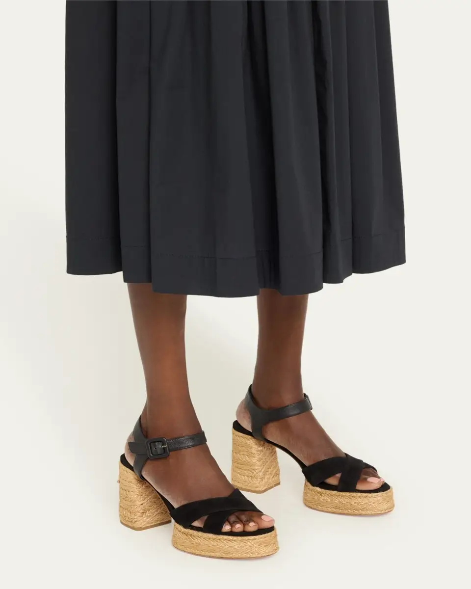 Christian Louboutin 70mm Calakala Leather Crisscross Espadrille Sandals | Thumbnail 6 Christian Louboutin 70mm Calakala Leather Crisscross Espadrille Sandals | Thumbnail 6
