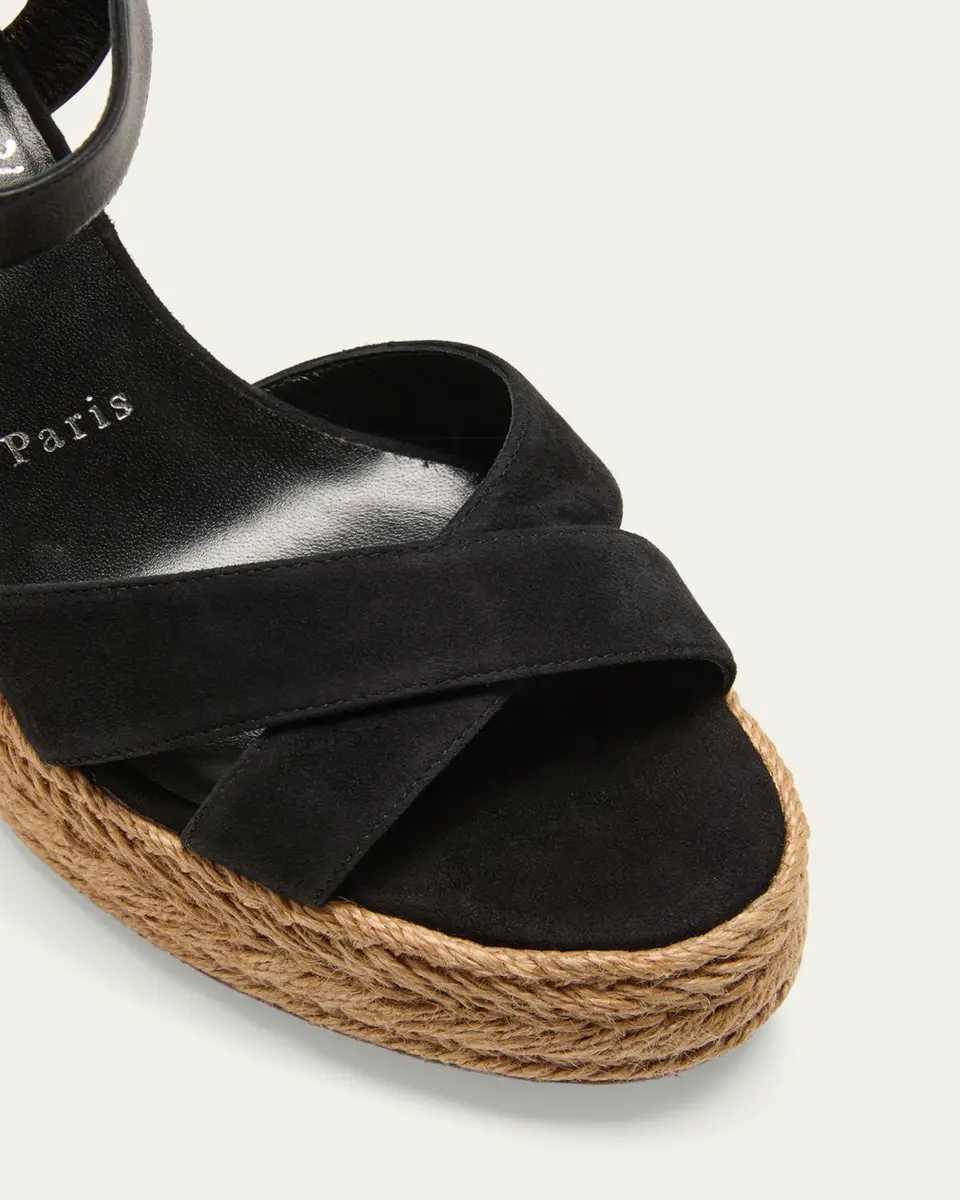 Christian Louboutin 70mm Calakala Leather Crisscross Espadrille Sandals | Thumbnail 9 Christian Louboutin 70mm Calakala Leather Crisscross Espadrille Sandals | Thumbnail 9