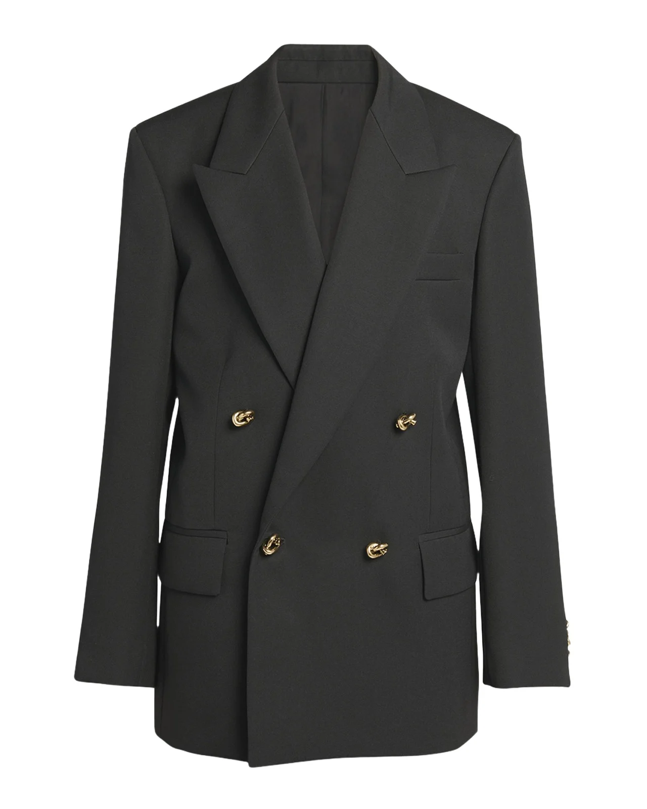 Knot Double-Breasted Oversized Blazer Jacket Knot Double-Breasted Oversized Blazer Jacket