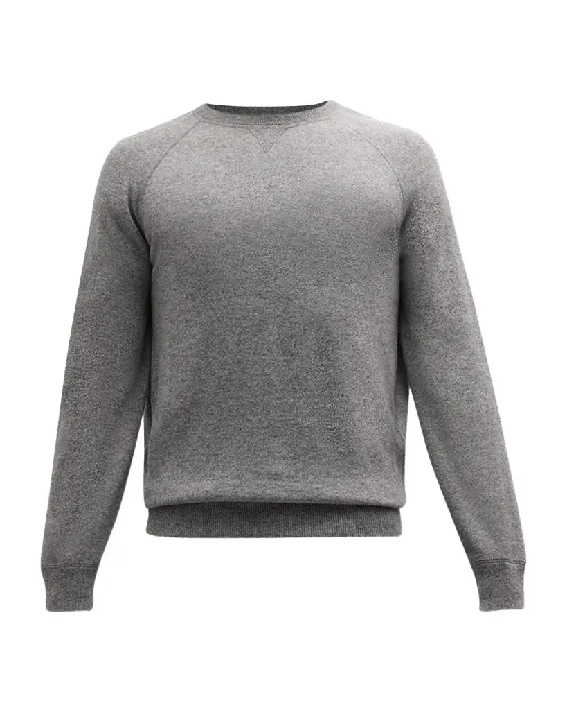 Brunello Cucinelli Men's Cashmere Crewneck Sweater | Image 1 Brunello Cucinelli Men's Cashmere Crewneck Sweater | Image 1