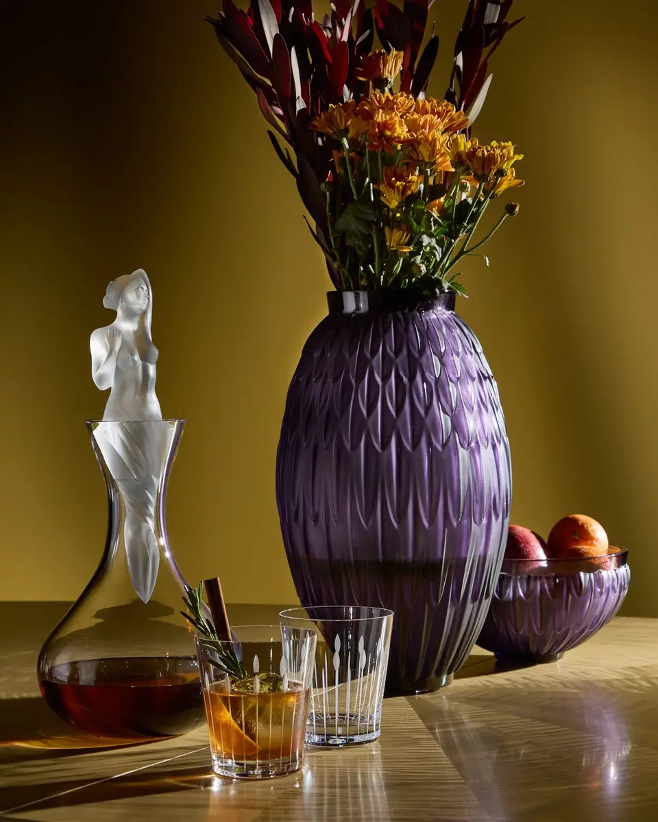 Lalique Buds Lotus Tumbler | Thumbnail 2