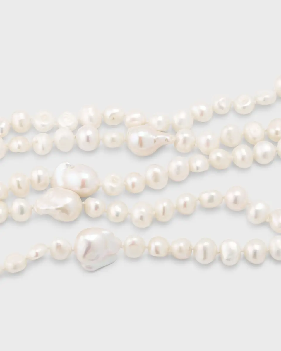 NEST Jewelry Baroque Pearl Long Strand Necklace | Thumbnail 2