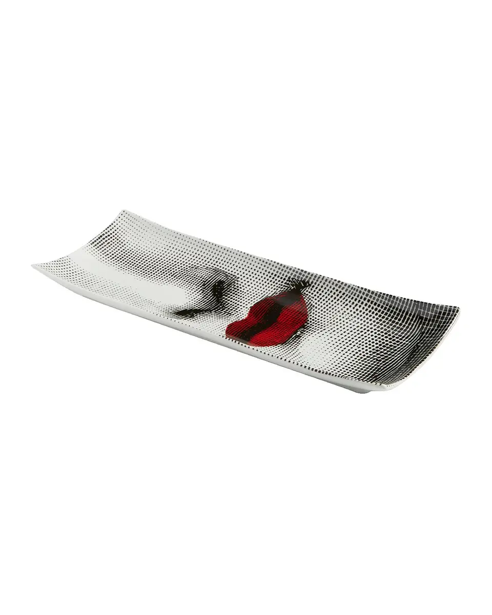 FORNASETTI Tema e Variazioni n.397 Red Lips Rectangular Tray | Thumbnail 3