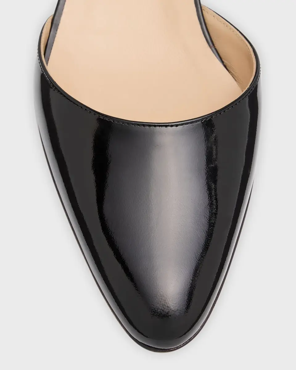 Manolo Blahnik Aspro Leather Slingback Ballerina Pumps | Thumbnail 5