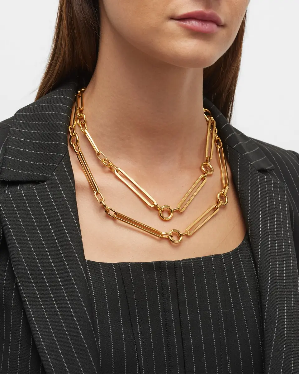 Ben-Amun Long Multi Link Necklace | Thumbnail 2 Ben-Amun Long Multi Link Necklace | Thumbnail 2